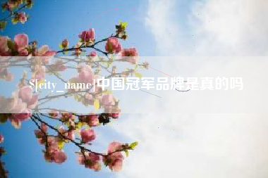 晋江中国冠军品牌是真的吗