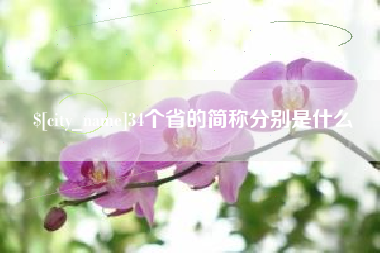 晋江34个省的简称分别是什么