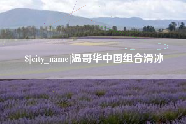 晋江温哥华中国组合滑冰