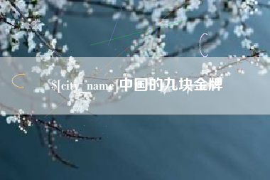 晋江中国的九块金牌