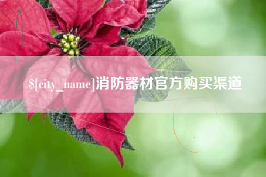 晋江消防器材官方购买渠道