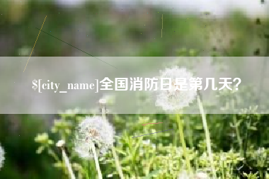 晋江全国消防日是第几天？