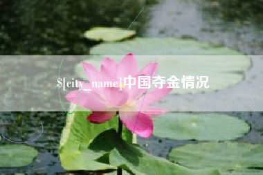 晋江中国夺金情况