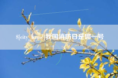 晋江我国消防日是哪一号