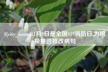 晋江11月9日是全国119消防日,为积极推进修改病句