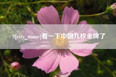 晋江看一下中国几枚金牌了