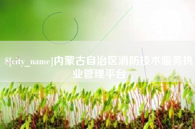 晋江内蒙古自治区消防技术服务执业管理平台