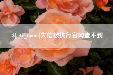 晋江失信被执行官网查不到