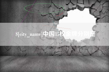 晋江中国15枚金牌分别是
