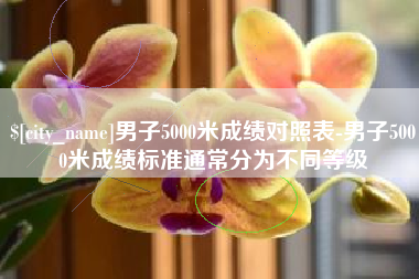晋江男子5000米成绩对照表-男子5000米成绩标准通常分为不同等级