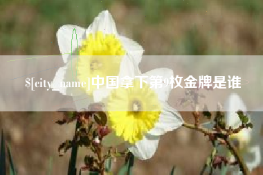 晋江中国拿下第9枚金牌是谁