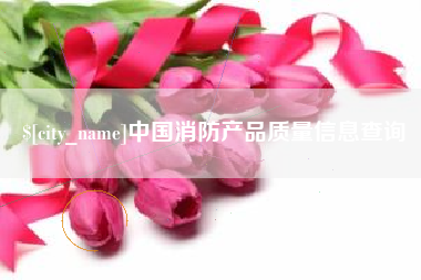 晋江中国消防产品质量信息查询