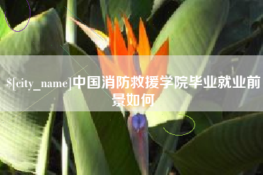 晋江中国消防救援学院毕业就业前景如何
