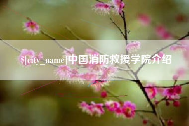 晋江中国消防救援学院介绍