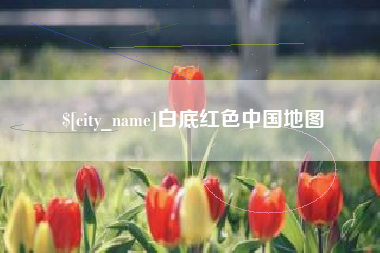 晋江白底红色中国地图