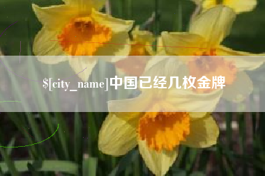 晋江中国已经几枚金牌