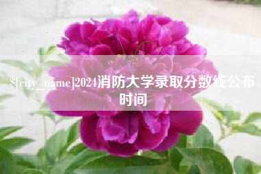 晋江2024消防大学录取分数线公布时间