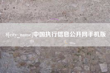晋江中国执行信息公开网手机版