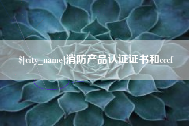 晋江消防产品认证证书和cccf