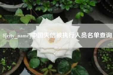 晋江中国失信被执行人员名单查询