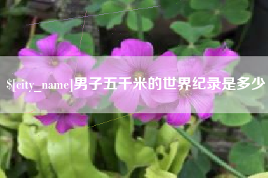 晋江男子五千米的世界纪录是多少