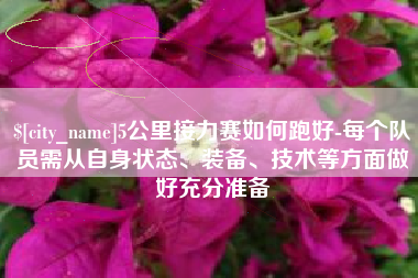 晋江5公里接力赛如何跑好-每个队员需从自身状态、装备、技术等方面做好充分准备