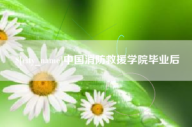晋江中国消防救援学院毕业后