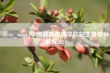 晋江中国消防救援学院招生录取分数线2021