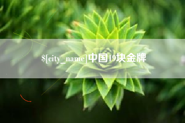 晋江中国19块金牌