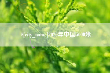 晋江2020年中国5000米